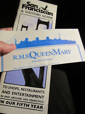 LOT OF R.M.S. QUEEN MARY, CUNARD AND MORE MEMORABILIA AND BOOKLETS BBA-40 picture