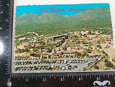 Postcard Arizona Aerial View of Old Tuscon 1960s Cars Parked Nearby  picture