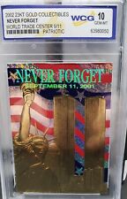 Patriotic World Trade Center 9/11 * Original * 23K Gold Card Graded GEM-MINT 10 picture