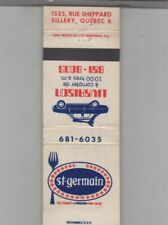 Matchbook Cover St. Germain Restaurant Sillery, Quebec picture