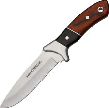 Winchester Hunter Stainless Fixed Blade Pakkawood Handle Knife + Sheath 41790 picture