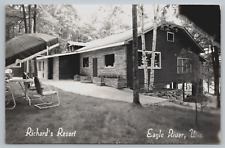 Postcard, RPPC, Richard's Resort, Eagle River, Wisconsin, Unposted picture