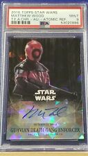 Matthew Wood - 2016 Star Wars Chrome T.F.A. Atomic Refractor Autograph  PSA 9 picture