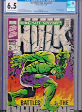 INCREDIBLE HULK KING-SIZE SPECIAL #1 CGC 6.5 1968 ICONIC JIM STERANKO COVER OW/W picture
