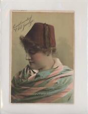 1870-1910 Victorian Era Trade Cards Old Judge (Woman in Fez) 0n8 picture