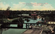 Birdseye View New River Fort Lauderdale Florida Shipping Tomatoes c1910 Postcard picture