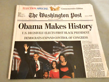 WASHINGTON POST-OBAMA ELECTED PRESIDENT NEWSPAPER BUNDLE 2008/2009 picture