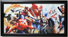 MARVEL'S MIGHTIEST HEROES PRINT Professionally Framed Alex Ross X-Men Avengers  picture