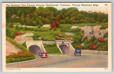 c1940s Bachman Twin Tunnels Chattanooga Tennessee Missionary Vintage Postcard picture