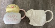 Easter Chick Figural Mug 13oz Stoneware Target Threshold 2024 And Bunny Cup picture
