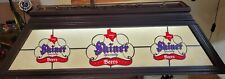 Vintage SHINER Beer Pool Light Billiards Faux Stained Glass Shade Sign Rare 52