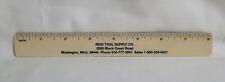 Vintage Reid Tool Supply Co Plastic Ruler Muskegon Michigan Advertising picture