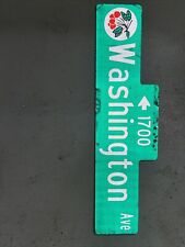 Authentic Washington Avenue from San Leandro California Street sign picture