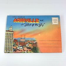 Vintage Asheville North Carolina Postcard View Folder - Arial View picture