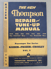 1946 1947 1948 Kaiser Frazer Crosley Thompson Repair and Tune-Up Manual  9 X 6 