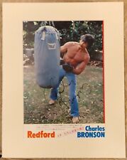 Charles Bronson - Film Legend - signed & mounted magazine page 14x11