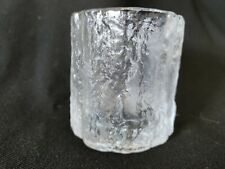 Vintage Hoya Japan Glacier Ice Bark Glass  Cocktail Tumbler  picture