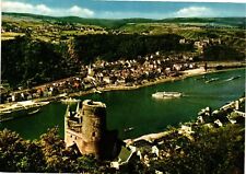 Vintage Postcard 4x6- Block auf St. Goar und Burg Katz am Rhein picture