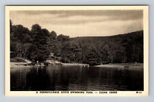 PA-Pennsylvania, State Swimming Pool, Clear Creek, Antique, Vintage Postcard picture