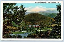 Highlands North Carolina Postcard Highlands Country Club 1945 Vintage Antique picture