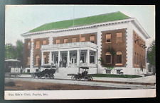 Postcard Joplin MO - c1900s Elks Club with Old Cars People on Porch picture