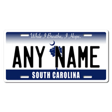 Personalized South Carolina License Plate 5 Sizes Mini to Full Size  picture