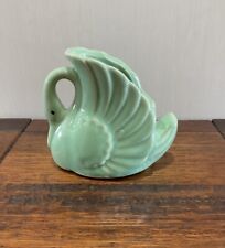 McCoy Light Green Swan Planter Vintage And Unmarked picture