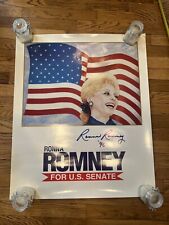 RONNA ROMNEY MICHIGAN 1996 SENATE MITT'S SISTER POLITICAL Poster Signed picture