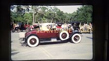AB17 VINTAGE 35mm SLIDE TRANSPARENCY Photo MULTIPLE CLASSIC CARS AT CAR SHOW picture