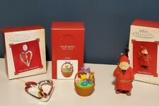 Hallmark 2002 Our First Christmas Keepsake Ornament w Box Lot of 3 ornaments. picture