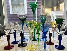Boho Nick Nora Cocktail Glass Gem Color Twist Stem Curated Aperitif Barware 14 picture