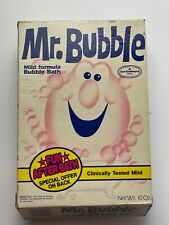1980's Vintage MR BUBBLE box bubble bath advertising character w/ premium offers picture