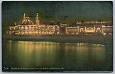 Santa Cruz California 1909 Postcard Casino And Bathing Paviolion At Night picture