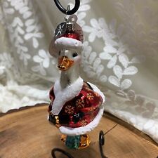 NEW Christopher Radko Aflac Santa Duck Ornament  Dated 2005 5