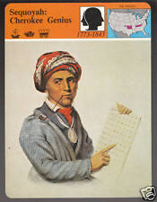 SEQUOYAH CHEROKEE INDIAN GENIUS Alphabet Inventor 1979 STORY OF AMERICA CARD picture