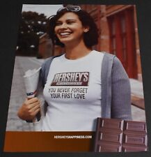 2005 Print Ad Sexy Hershey's Milk Chocolate Never Forget First Love Brunette picture