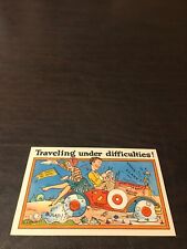 EARLY HUMOR - UNPOSTED POSTCARD - TRAVELING UNDER DIFFICULTIES picture