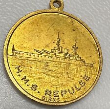 1939 HMS Repulse WW2 Ship Boat War World 2 Queen Elizabeth King George Medallion picture