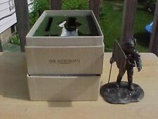 Franklin Mint 1976 The Astronaut Fine Pewter With American Flag  With Box picture
