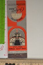 Matchbook Cover Cockpit Bar Glendale California Grand Central Air 1940s 1950s picture