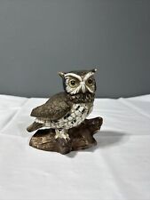 Homco Ceramic Porcelain Vintage Brown Owl Figurine 1114 Original Stamp 10d picture