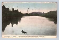 Hanover NH- New Hampshire, Connecticut River South Bridge Vintage c1912 Postcard picture