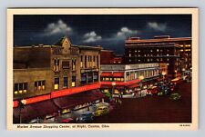 Canton OH-Ohio, Market Avenue Shopping Center, Antique, Vintage Postcard picture