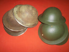 BRITISH ARMY : 1941-1943 WWII   X 6   STEEL HELMETS only shell. picture