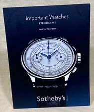SOTHEBY'S 2008 Geneva Auction Catalogue Important Watches Patek 2499J 3700 6239/ picture