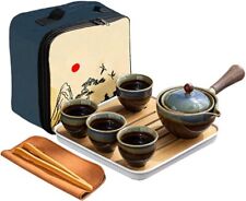 Chinese Gongfu Tea Set,Portable Teapot Set with 360 Rotation Tea maker and Infus picture
