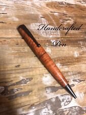 Handcrafted Gift Pen Made From Reclaimed Redgum Timber Satin Black  Ballpoint picture