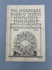1914 MILWAUKEE RAILWAY Employee's Magazine Finck CARHARTT OVERALLS Railroad picture