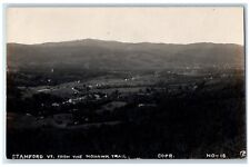 c1910's Birds Eye View From The Mohawk Trail Stamford VT RPPC Photo Postcard picture