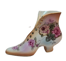RS Prussia Porcelain Cottage Rose Victorian Lady Shoe Boot Shabby Chic 4